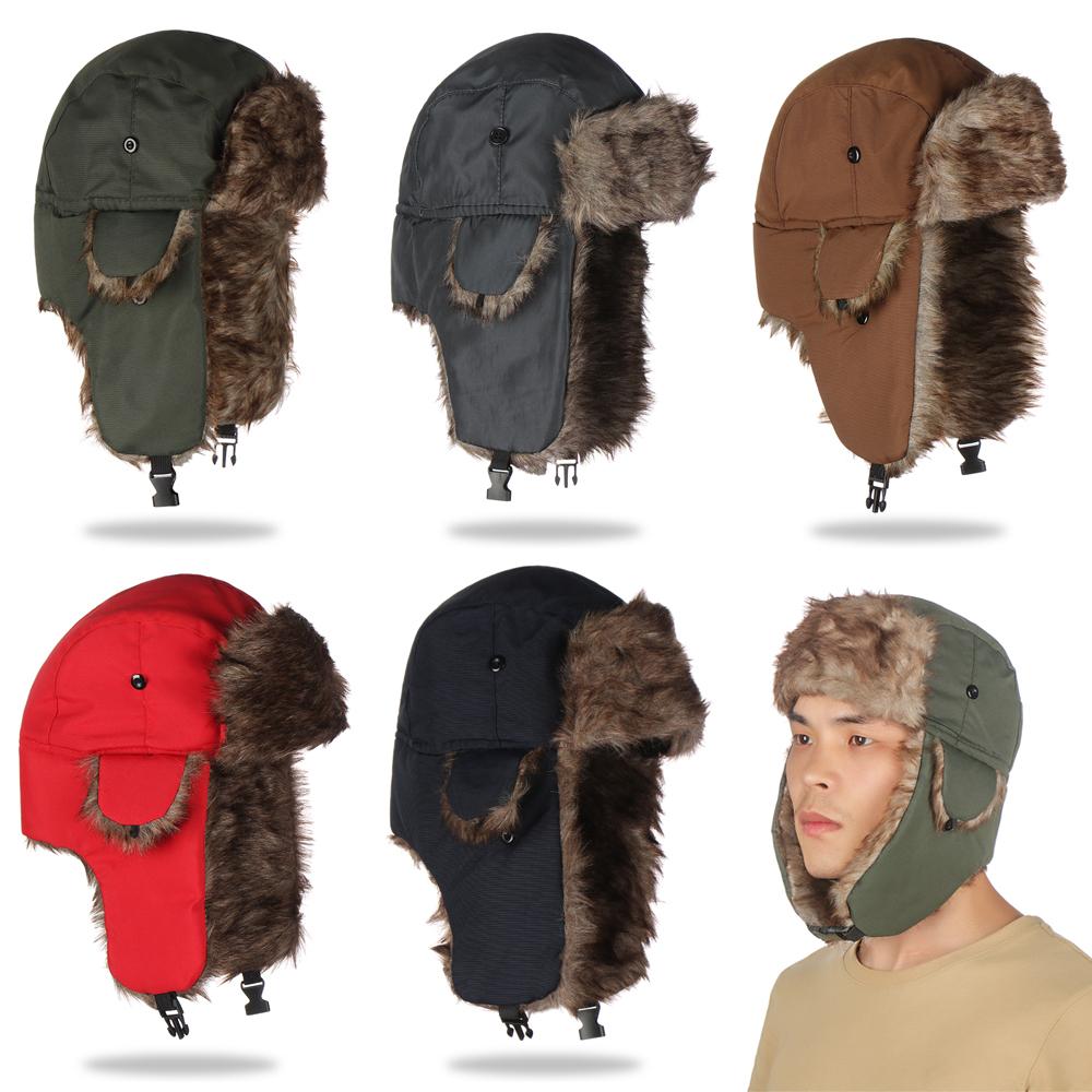 Trapper Hat Ear Flap - 고품질 귀덮개 트래퍼 겨울 모자 캐주얼