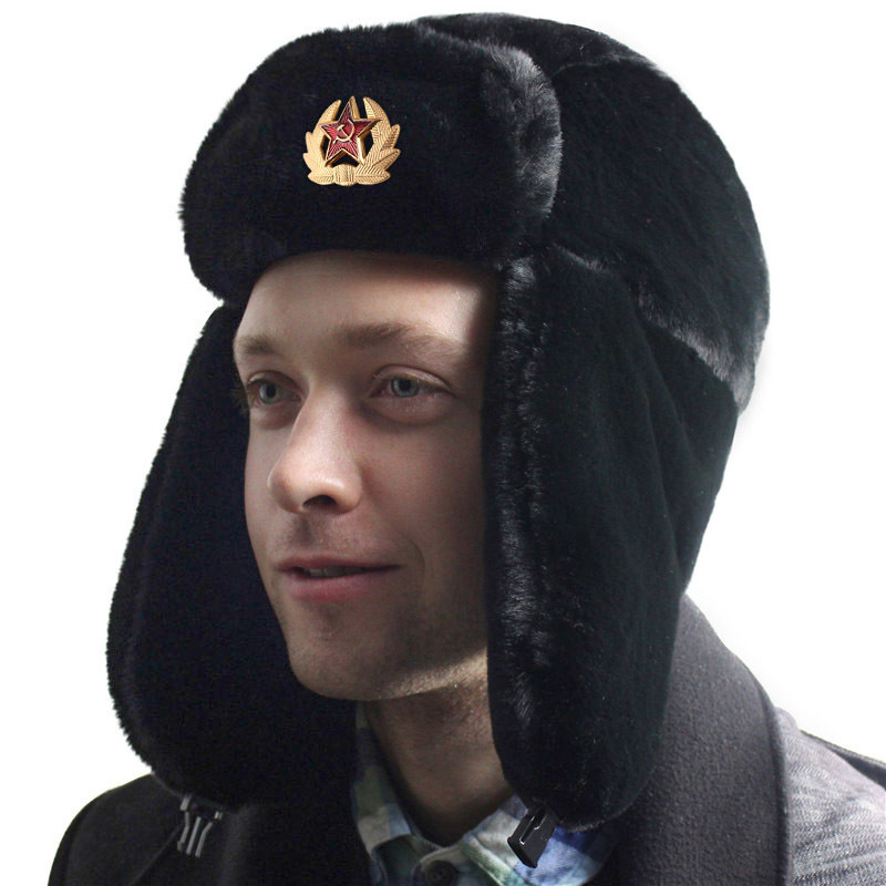 Trapper Hat Ear Flap - 러시아 모자 Ushanka 기병 사냥꾼 모자
