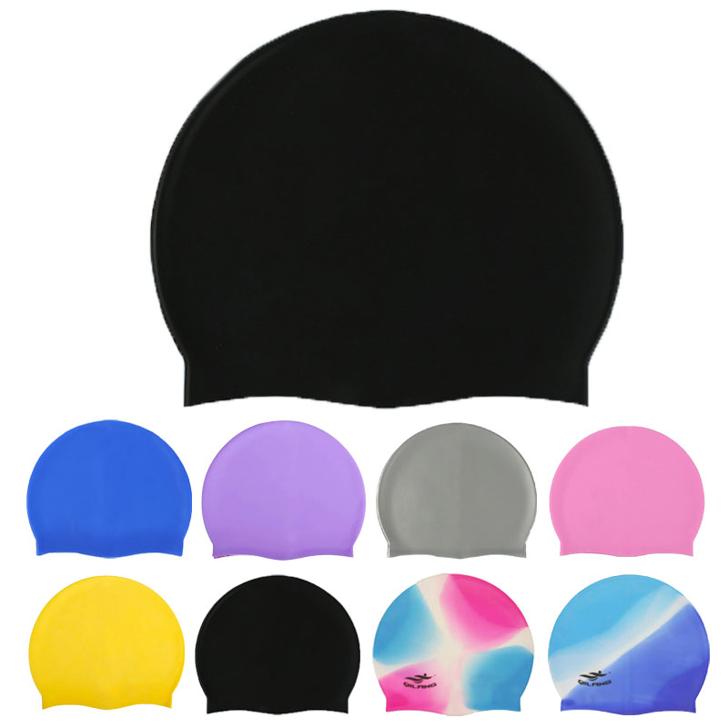 Swim Hat Silicone - 방수 실리콘 수영 모자 여성 남성