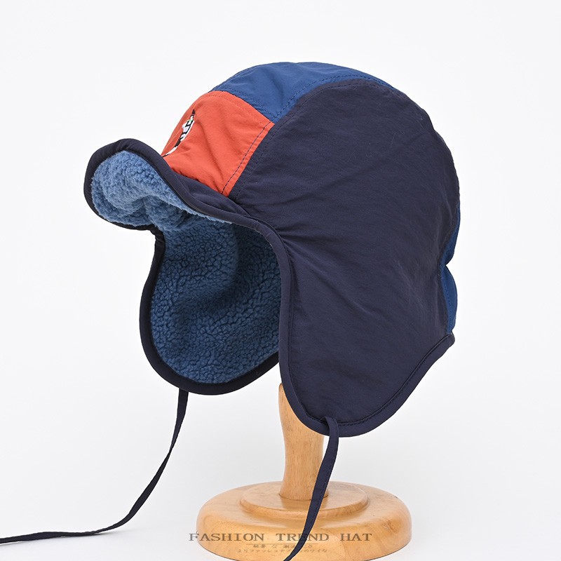Corduroy Cap 5 Panel - 1pcs 레트로 패치 워크 폭격기 모자
