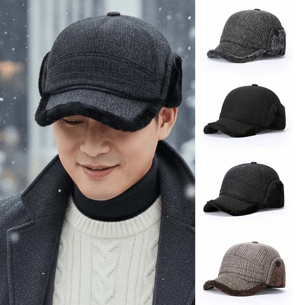 따뜻한 아빠 모자 따뜻한 겨울 트래퍼 모자 두꺼운 방풍 - Trapper Hat Ear Flap 리뷰 및 가격