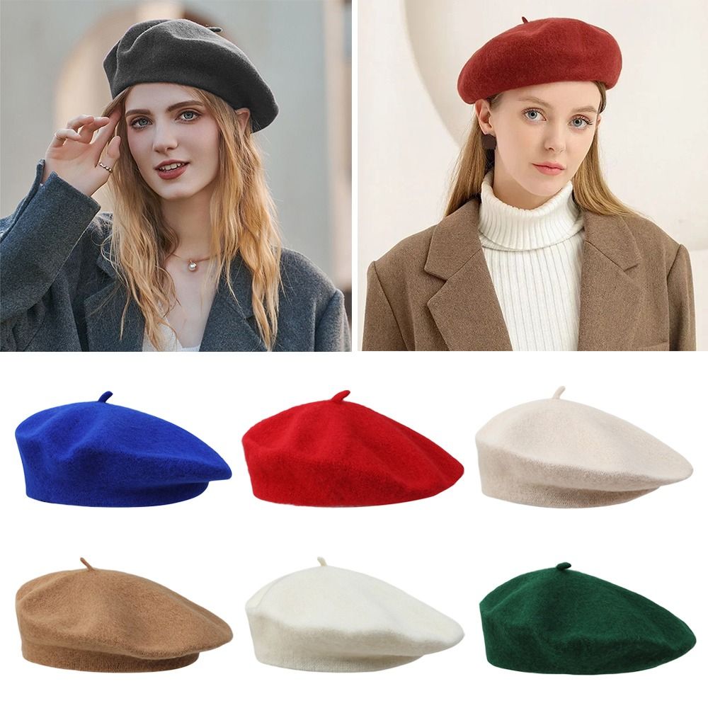 남녀공용 유니폼 모자, 양모 베레, 프랑스 스타일 군인 - Beret French Wool 리뷰 및 가격